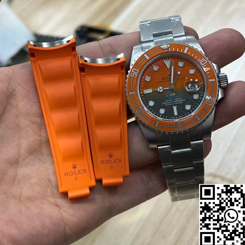Dial And VS Orange Rolex Submariner DIW Factory Persimmon Black 0519